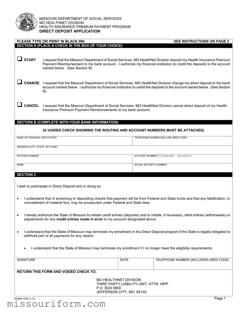 Fill in a Valid Mo866 3766 Form