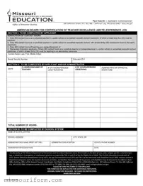 Fill in a Valid Abcte Missouri Form