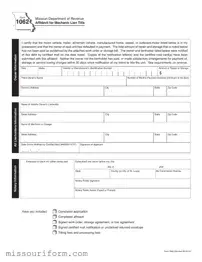Fill in a Valid Missouri 1062 Form