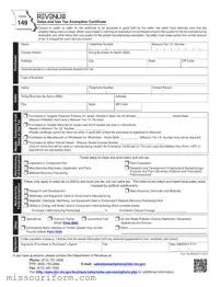 Fill in a Valid Missouri 149 Form