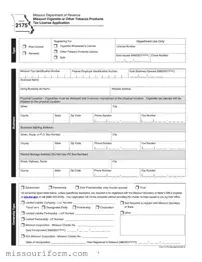 Fill in a Valid Missouri 2175 Form