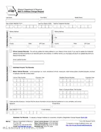 Fill in a Valid Missouri 4160 Form