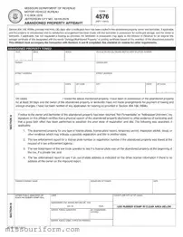 Fill in a Valid Missouri 4576 Form