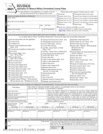 Fill in a Valid Missouri 4601 Form