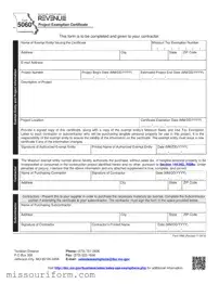 Fill in a Valid Missouri 5060 Exemption Form