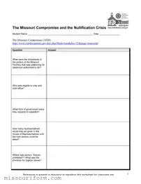 Fill in a Valid Missouri Compromise Form