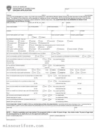Fill in a Valid Missouri Dept Of Corrections Form