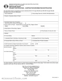 Fill in a Valid Missouri Pw 2 Form