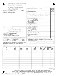 Fill in a Valid Missouri Quarterly Wage Report Form