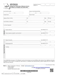 Fill in a Valid Missouri Form