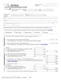 Fill in a Valid Mo 1065 Form